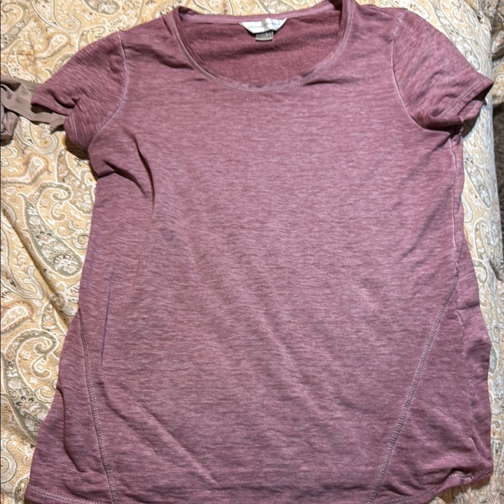 Christopher & Banks Pink Fitted Short Sleeve T-Shirt